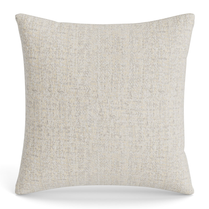 Serac Embroidered Rayon/Viscose Reversible Throw Pillow