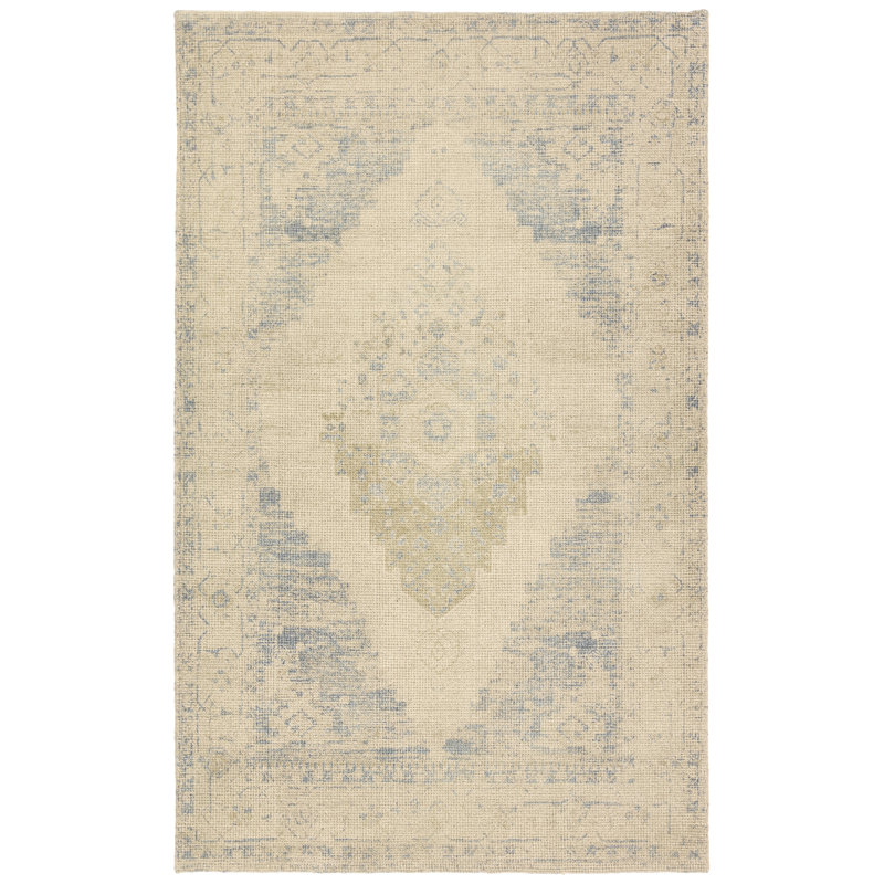 Rectangle brun clair / taupe Jaipur Living House Spruction Marito TRN02 7 pi 9 po x 9 pi 9 po