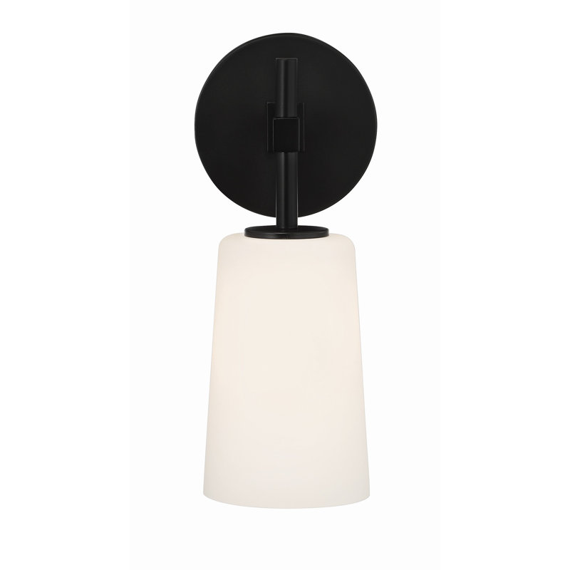 Zacaras Armed Sconce, Black