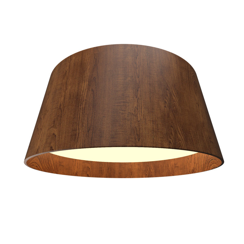 Cônico 1 - Light LED Flush Mount, Imbuia, 13.65" H x 29.25" W x 29.25" D