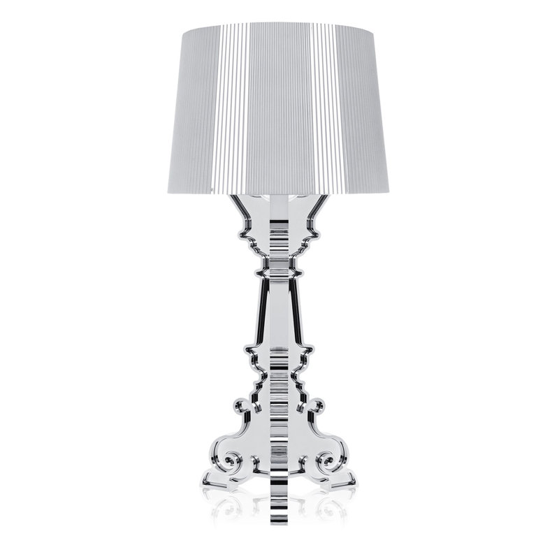 Bourgie Table Lamp, Silver