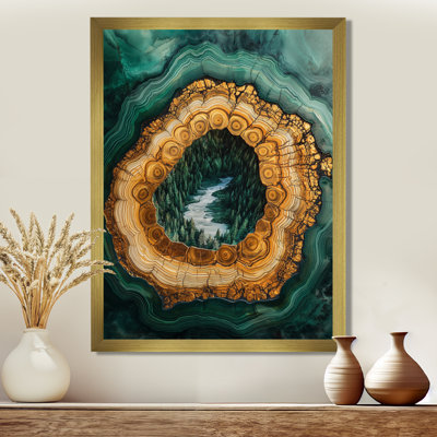 «Bold Forest Landscape Path Of The Emerald River III», impressions sur toile