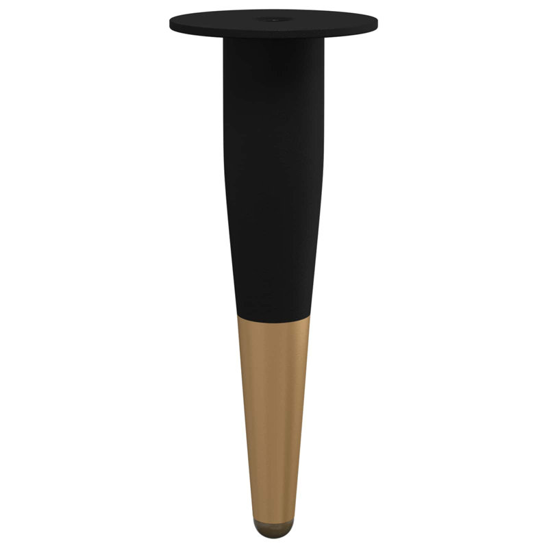 vidaXL Furniture Feet Black and Gold Iron Home Accessories Support Improvement