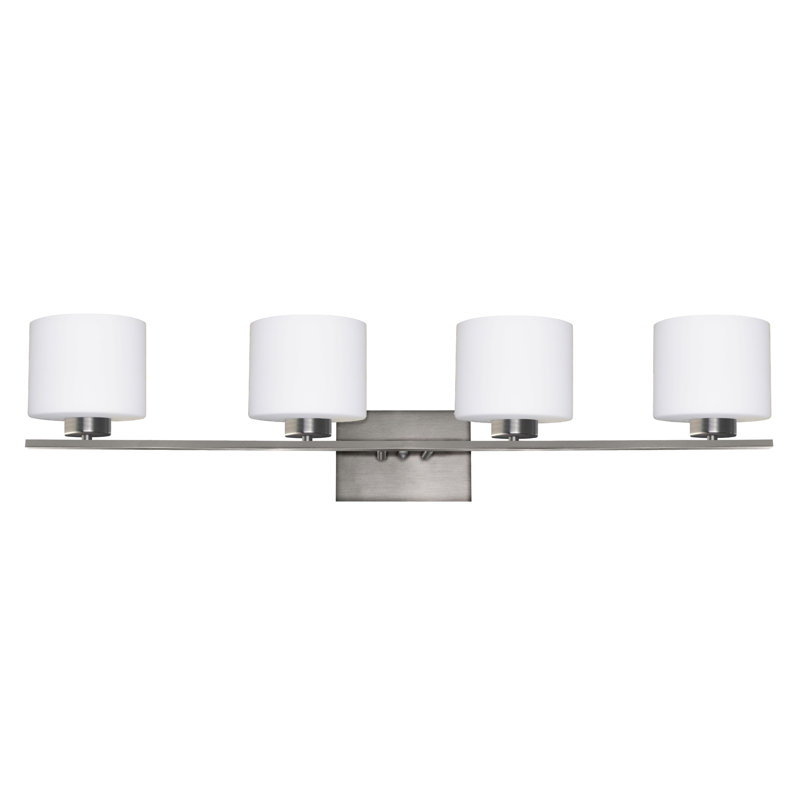 Monatuk 4 - Light Bath Bar, Satin Steel