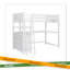 Lit mezzanine simple avec tiroirs et bureau-26910636