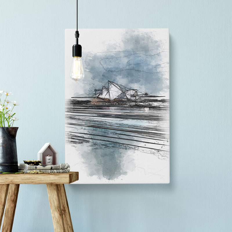 Sydney Opera House Lights - Wrapped Canvas Print, 60cm H x 40cm W x 4cm D