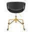 Chaise de travail en métal et similicuir élégant-125535705-125535704