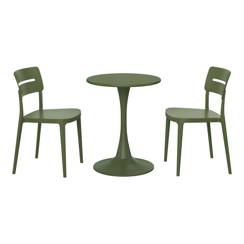 Ensemble repas extérieur 2 personnes, Vert