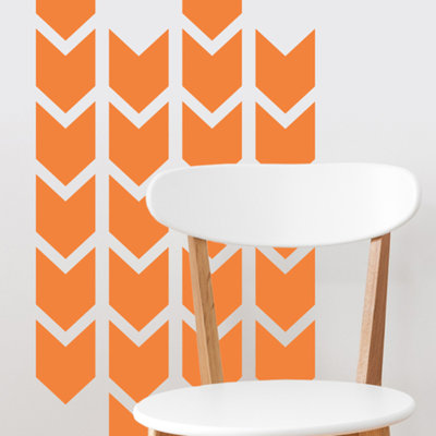 Adhésif décoratif chevrons en tissu