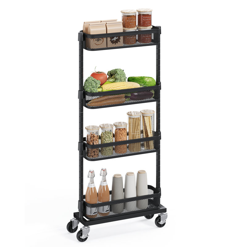 Sael Metal Bar Cart, Black
