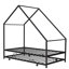 Lit plateforme simple avec lit gigogne Adalric-94659605
