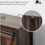 Buffet de style industriel avec portes de grange coulissantes, armoire de rangement et tablettes réglables HOMcom