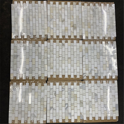 Carreau de mosaïque en marbre 12 po x 12 po
