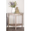 Console de salon demi-lune en bois brun clair-117220708