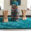 Tapis bleu sarcelle touffeté à la main Albritton-20495944