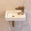 Liberty 370mm x 180mm White Ceramic Rectangular Wall Hung Basin Bathroom Sink