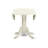 5 Piece Kitchen Table Set for 4 Includes a Round Dining Room Table with Dropleaf and 4 Dark Coffee Linen Fabric Upholstered Chairs, Linen White-2033662898-2033662899