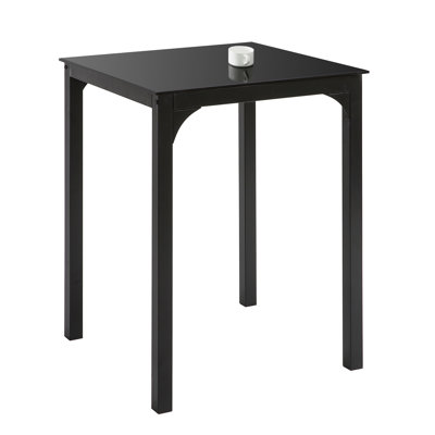 Obed Glass Top Metal Base Dining Table