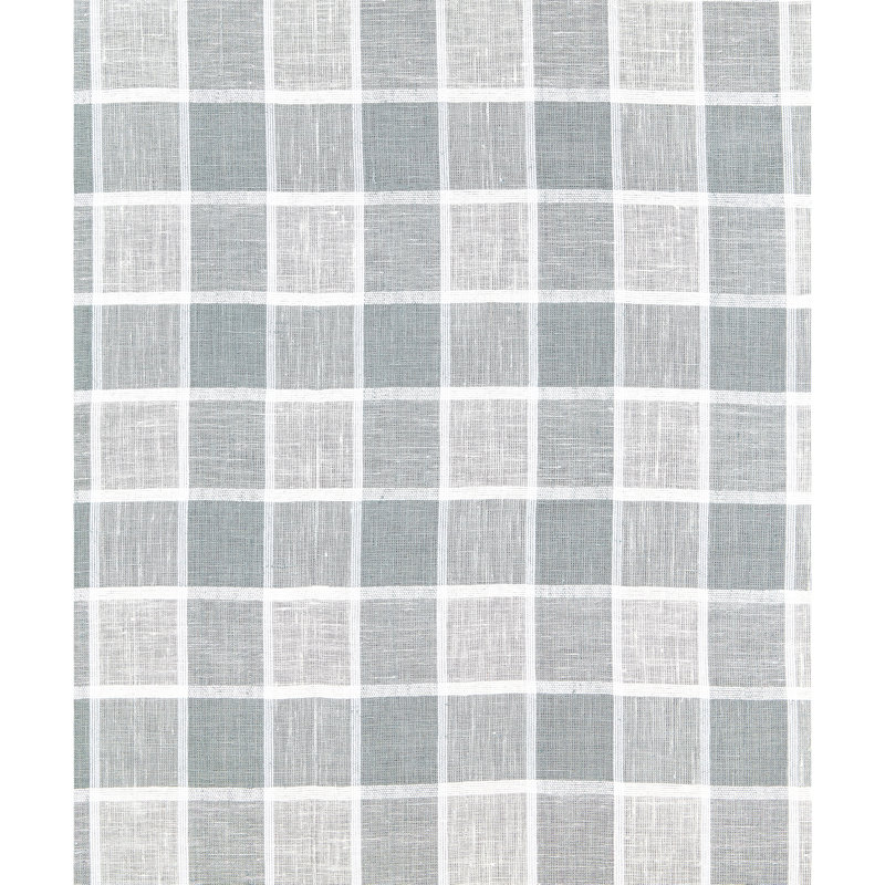 Atmosphere Sheers Wainscott Check Sheer Fabric, Haze