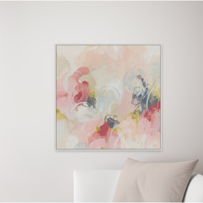 Cherry Blossom IV-reproduction d’art sur toile, H 48 po x l 48 po x P 3,5 po, Cadre flottant en papier