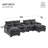 Kawamoto U-Shaped Sectional Sofa