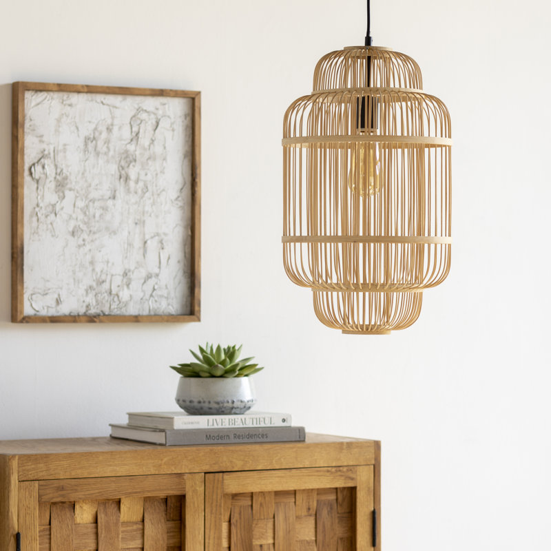 Luminaire suspendu cage 1 lumière Lionel