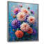 Danse des fleurs de dahlia rose bleu, collage II - décoration murale Dahlia-352066718-352066719