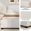 Lit tapissier en lin doux et confortable