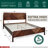 Bifrost 100% Solid Acacia Wood Platform Bed With Tall Headboard And Footboard, Mid-Century Art Deco Design, No Box Spring Needed, Sturdy Slat Support, Scratch & Water-Resistant-2023548150-2023548152