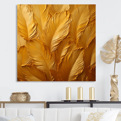 " Ostriches Golden Feathers "