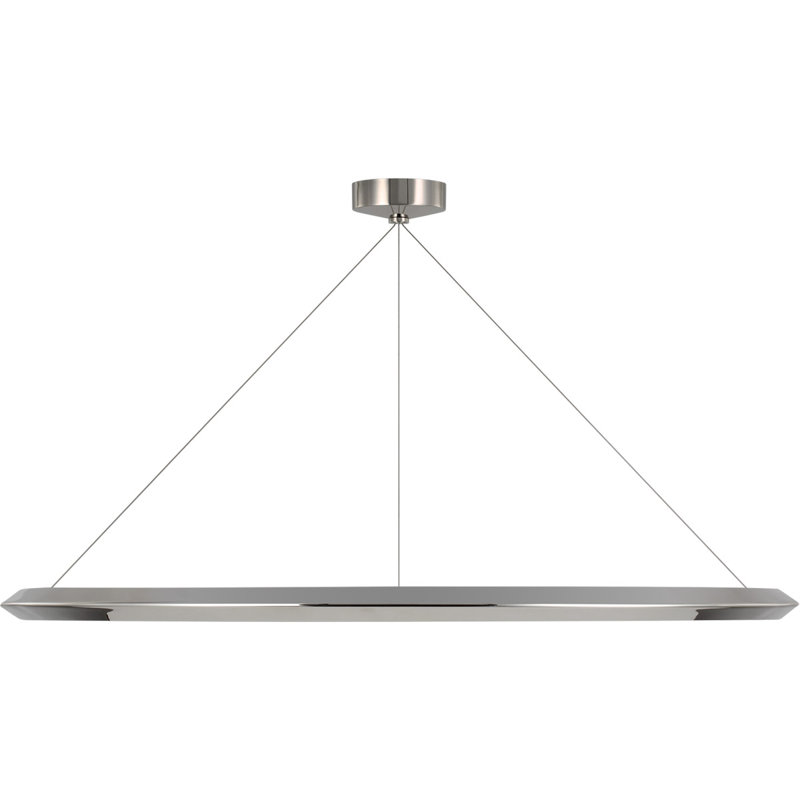 Peter Bristol Encircle 48" Ring Chandelier, Polished Nickel