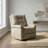 Velour Power Lift Chair In Lugano Taupe