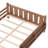 Kids Full Solid Wood Floor Bed with Bookcases, Cute Stairs and Guardrails-1858845792-1858845806