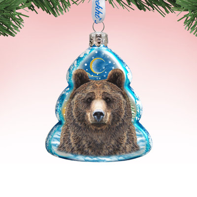 3'' Glass Animals Holiday Shaped Ornament