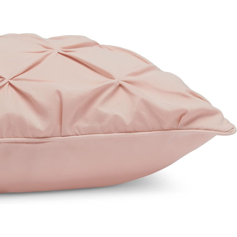 Ensemble d'édredon à plis pincés Blush