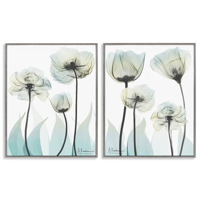 Ensemble de 2 giclées encadrées Luxury Of Creation Flowers, design par Albert Koetsier