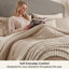 Ensemble d'édredon très grand lit 5 pièces - lit dans un sac avec jeté en polaire et coussin décoratif, ensembles d'édredon légers, literie toutes saisons, kaki-105526947-105526954