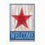 Toile d'extérieur Melinda Hipsher «Welcome Barn Starred White Blue»-87944874