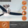 Pelham 44'' Ceiling Fan with LED Lights