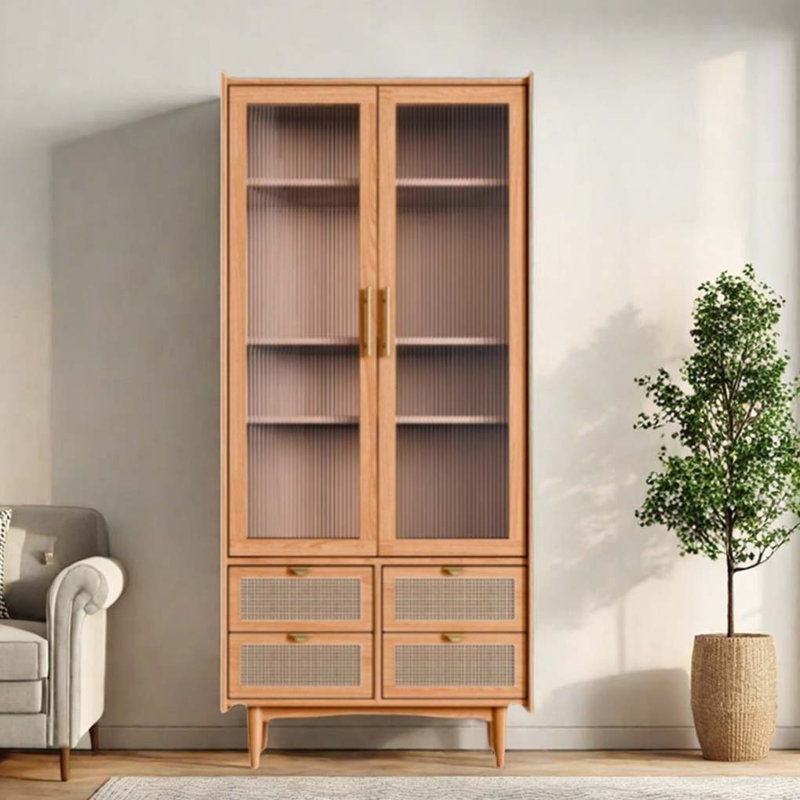 Bibliothèque moderne moderne avec porte d'armoire