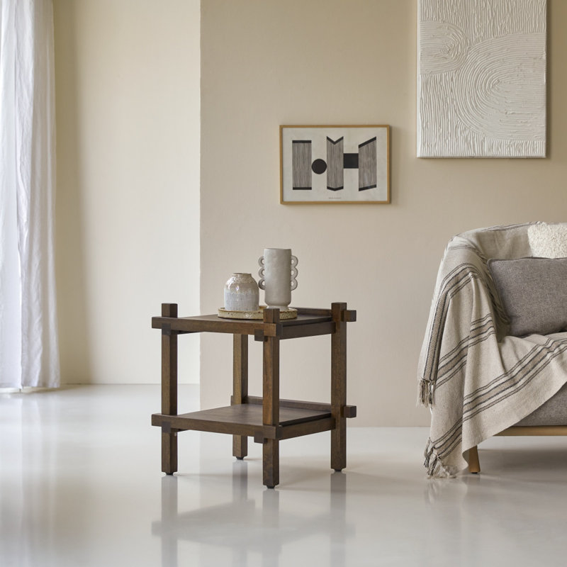 Arko Solid Wood End Table