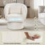 2 pièces Fauteuil d'appoint pivotant avec dossier lombaire amovible Fonction de rotation à 360 degrés-1950287093-1950287051