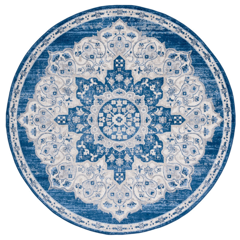 Brentwood Performance Oriental Rug, Round 6'7"