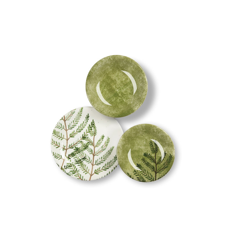 Natural Piece Ceramic Dinnerware Set - Service for 6