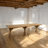 Reclaimed Pine Wood Table with Trussel-603492961