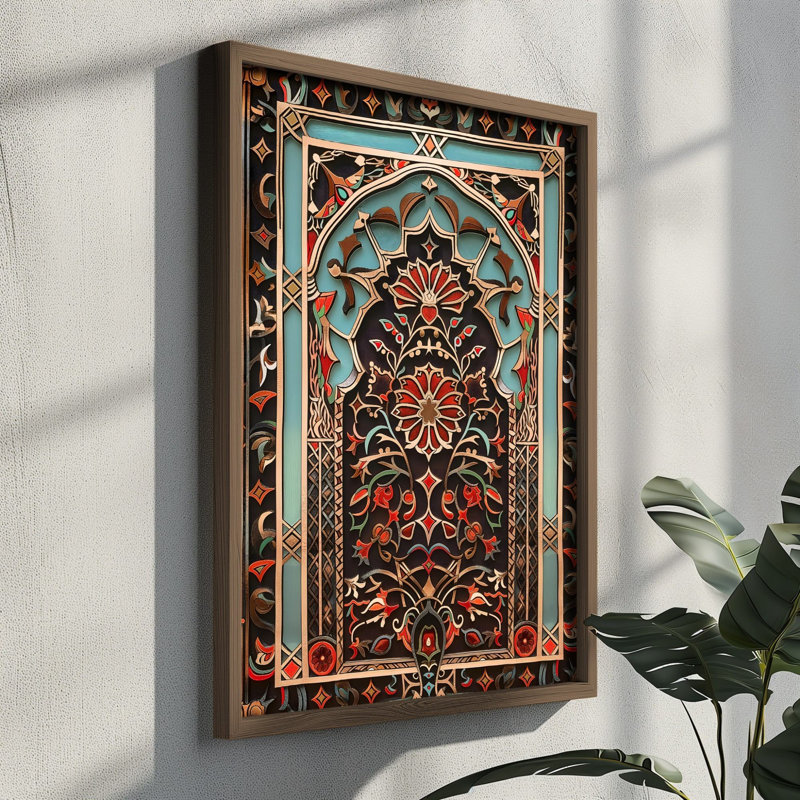 Elegant Decorative Framed MDF Painting, 13.8 x 18.5 x 0.1 inches | 100% MDF with 3 mm Thickness, 100% Pine Wood Frame | UV Printed Artwork for Stylish Home Decor, Perfect for Living Room or Office