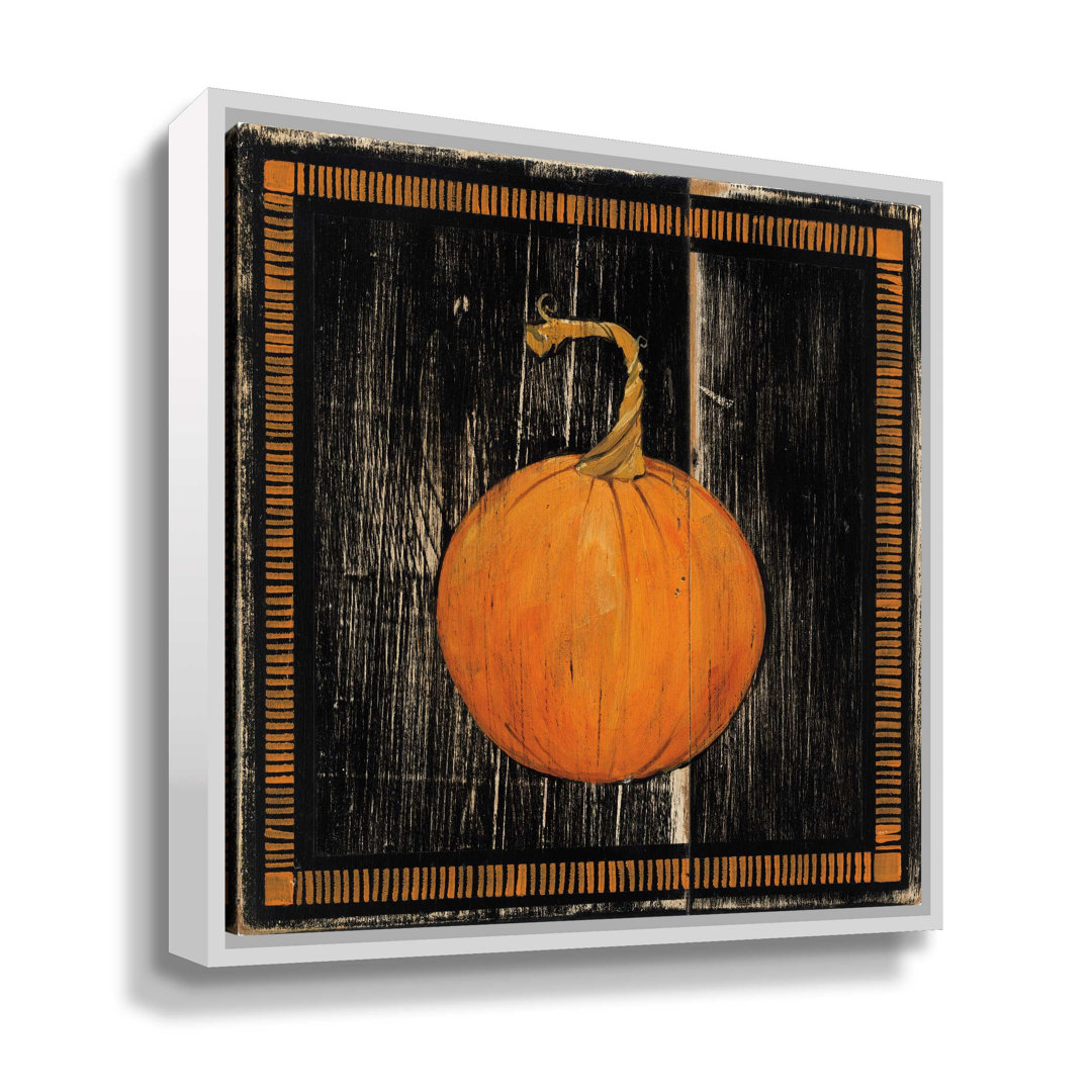 Polka Dot Pumpkin I Print on Canvas Gracie Oaks