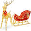 Reindeer Sleigh Yard Lighted Display-1143513359-1143513356