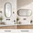 Oval Wall Mirror with Frame