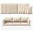 Outdoor 8-Piece 4" Replacement Cushion Set – 3 Seat Cushions, 3 Backrests, 2 Corner Cushions – Cushion Set Only-210958693